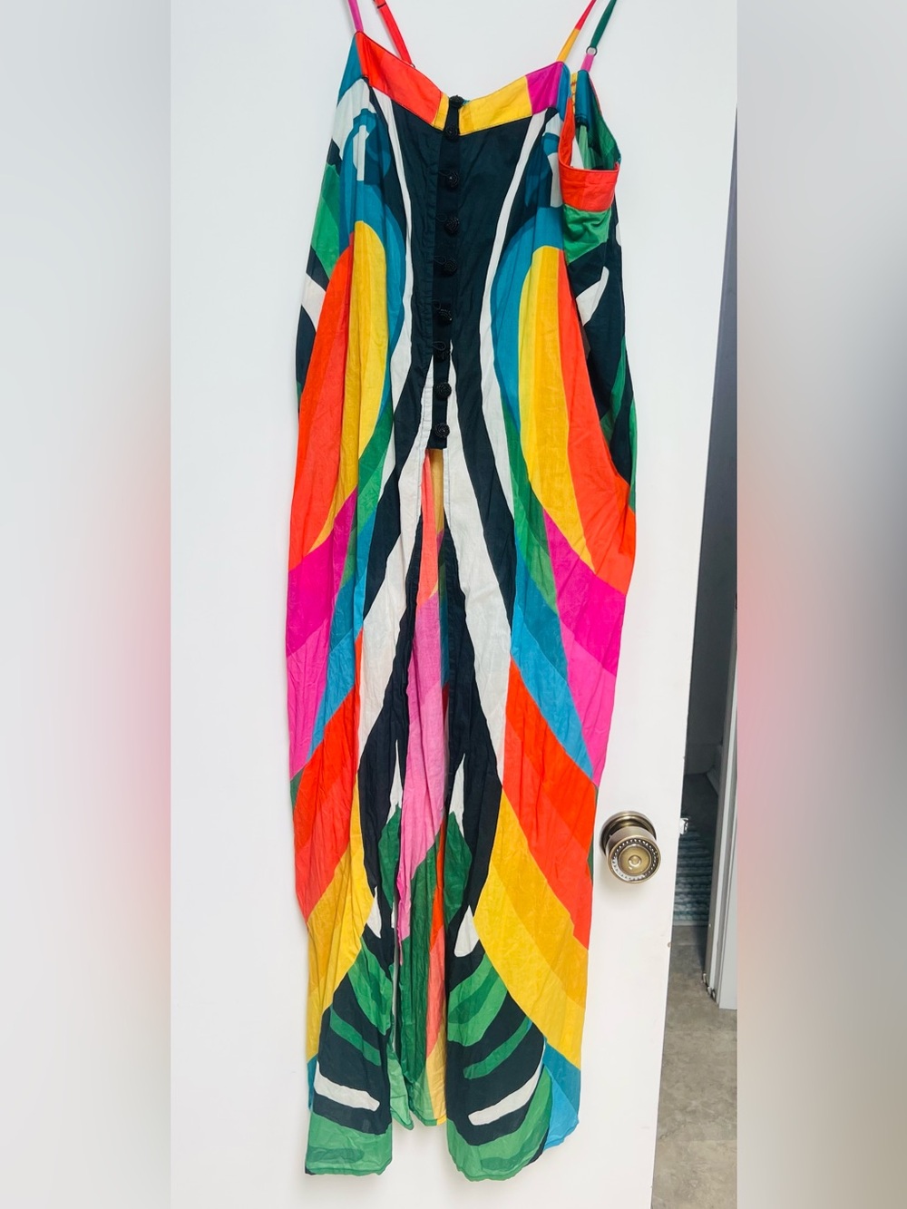 Farm Rio Vibrant Macaw Print Maxi Dress Coverup - Picture 4 of 6